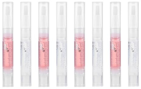 Housoutil 8pcs Nail Essential Oil Pen for Cuticle Care Amino Acids and Vitamin, 3ml Each, Rehydrate Cuticles and Accurate Application, as Small after Manicure