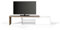 TEMAHOME, Move TV Tisch, 110x35x31 cm, Nussbaum Furnier/weiß