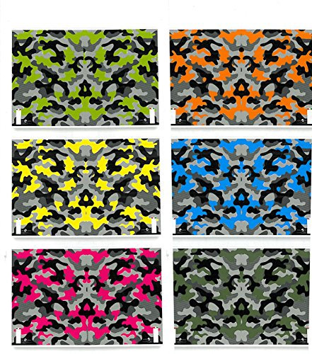 takestop® Lot de 4 cahiers maxi format A4 à carreaux Q 10 mm 80 grammes élémentaires majeurs grands carreaux Nombre de feuilles 80 + R Motif et couleur aléatoire