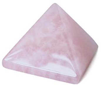 Mina Heal Pyramide de Cristal de Quartz Rose Naturel Chakra Pierre de guérison 3,8 cm