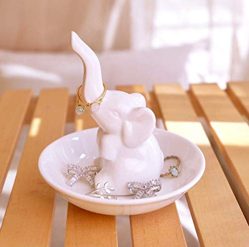 PUDDING CABIN Elefanten-Ringhalter, Ringschale, Elefanten-Geschenke für Frauen, Weihnachten, Elefant-Geschenk für Mutter, Geburtstagsgeschenk für Frauen, Muttertag, Geschenke für Mama