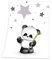 Flauschdecke Motiv : Panda 75x100 cm Kuscheldecke Babydecke Schmusedecke Mikrofaser