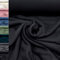 MAGAM-Stoffe Antonia Bio Fleece Stoff 100% Baumwolle Meterware 50cm (4. Schwarz)