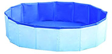 newrong Baignoire de Piscine Pliable pour Chien Grand Moyen Petit 80X30 Bleu