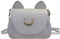 Oludkeph Damen Mädchen Kawaii Cute Cat Purses Pu Leder Geldbörse Cosplay Messenger Sailor Bag Handtaschen Cross Body Bag Schultertaschen (Grau)