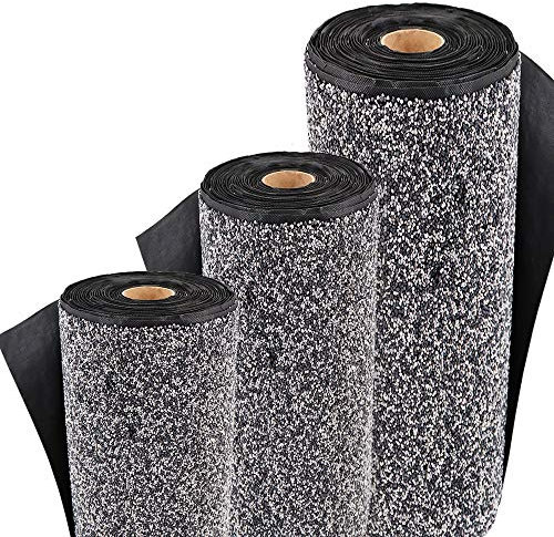 Aquagart Premium Teich Steinfolie grau I Steinfolie Teich-Folie für Bachlauf Gartenteich Zubehör I Epdm-Folie Stein-Matte Teichrand Teichzubehör I Kiesfolie (Steinfolie 40cm breit, 5m)