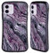 Head Case Designs Offizielle LebensArt Elegantes Lila Edelsteinmarmor Hybride Handyhülle Hülle Huelle kompatibel mit Apple iPhone 11