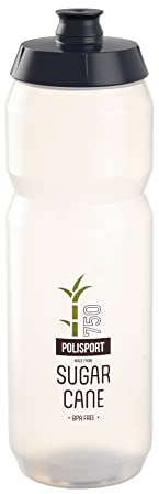 Polisport 8646300044 - Fahrradflasche Modell Sugar Cane R750 mit einem Fassungsvermögen von 750 ml. BPA-freie Trinkflasche für Radfahrer in transparent