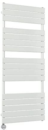 Milano Lustro 1000W White Flat Panel WiFi Electric Heated Towel Rail - 1500mm x 600mm