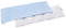 Medi Partners Kirschkernkissen 60x20cm 800g 100% Baumwolle Waffle 5 kammern Körnerkissen groß Öko Natur Wärmekissen Kältetherapie abnehmbarer Bezug (Hellblau)