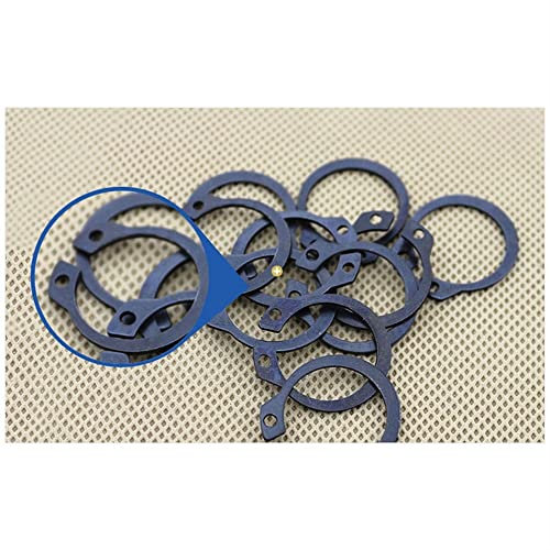 TULDYS Anelli di sicurezza for alberi 65MN Card con jolly Fermaglio for albero Molla elastica Anello di protezione posteriore Chiusura Molla a morsetto tipo C(M75(4Pcs))