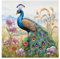 cukol cukol Pfau Kreuzstich Set Vorgedruckt, Tiere Stickvorlagen Stickbild Stickbilder Stickpackungen Stickpackung Cross Stitch Embroidery Kit Stickset Sticken Set Erwachsene Anfänger Stickerei Bilder