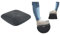 Leitz Ergo Set Active Balance-Sitzkissen, Ergonomisches Kissen für Bürostühle Schreibtisch-Fußstütze, ideal im Home Office, Schaumstoff mit Stoffbezug, IGR-Zertifiziert, 65390089 + 53710089