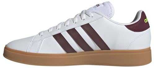 adidas Grand Court Base 2.0 Shoes, Scarpe, Cloud White/Shadow Red, 40 2/3 EU