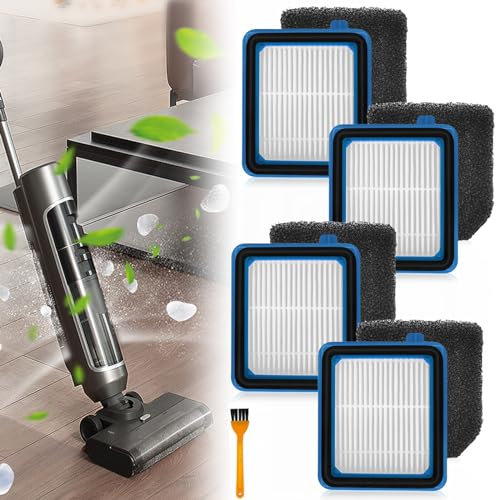 4 Stück Filter Zubehörset für AEG ASKW1 / QX8-2 / QX7 / QX6 Vakuum Staubsauger, Staubsauger Ersatzteile Beinhaltet 4 Pre Motor Filters 4 Hygiene Filter