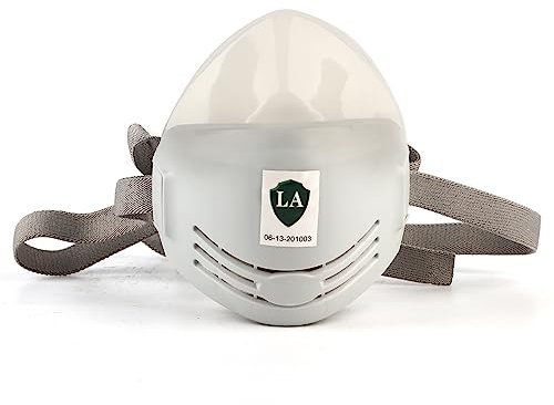 Qyebavge Anti-Staub-Atemschutzgasmaske Zum Schweißen, Filterfarbenspritzen, Design aus Weichem Kunststoff Und Gummi, Langlebig Und Ungiftig