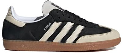 adidas Originals Samba Herren-Fußballschuh, Core Black Wonder White Silver Metallic, 7.5 AU