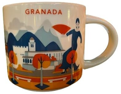 Starbucks - Granada (España) You Are Here Collection, Taza de Café 414ml/14 Fl.Oz