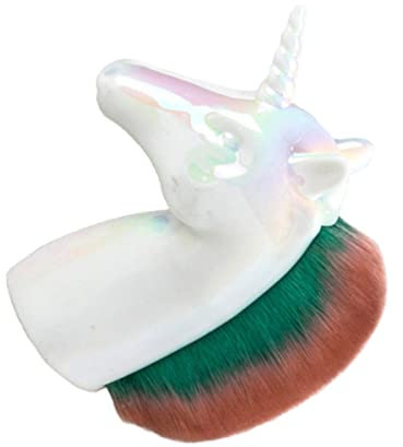 Healeved 4stücke Kosmetikpinsel Für Lose Puder Einziehbarer Langlebiger Schminkpinsel Mit Komfortablem Griff Im Einhorn-design Für Make-up Blush Und Foundation