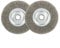HpLive Stainless Steel Wire Wheel Brush,2pcs 16mm Hole,5inch Crimped Stainless Steel Wire Wheel Brush,Bench Grinder Abrasive