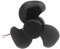JISADER USB Fan Mini Brushless Motor Cooling Fan Spare Part Easy to Install DC Motor Fan Blade with Motor for Car Truck Garage, Black
