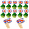 British Toothpicks Flag,100PCS Union Jack Cupcake Toppers Stick Flags Double Sided Mini Toothpick Food Flags Labels UK Cocktail Stick Flag for National Day Birthday Party Decoration Y4YGQQ (UK)