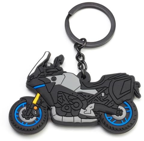 Yamaha Racing TRACER 9 GT Motorrad Schlüsselanhänger Motorrad Schlüsselring für Männer und Frauen Blau