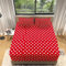 3D Spannbettlaken 120x200 Rote Punkte Bettlaken Weiches Atmungsaktiv Spannbetttücher Rote Punkte Mikrofaser Spannbetttuch Tiefe Tasche 30 cm Mit 2 Kissenbezügen 80x80 cm ii8392