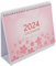JEWEDECO Monatskalender mit Listenständer 2024 Schreibtischkalender Design Büro Wohnkultur