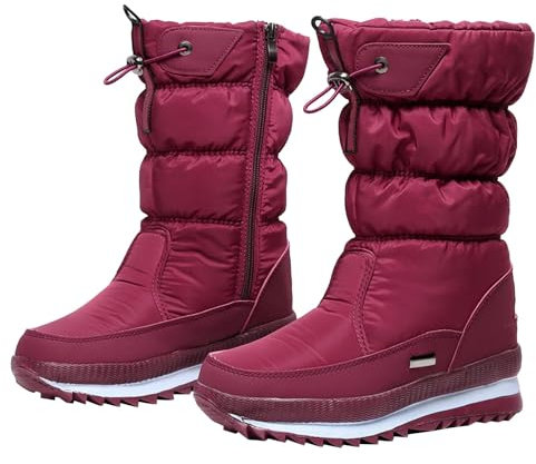 Generisch outlet angebote Langschaft Stiefel Damen Damen Flach Rutschfeste Laufsohle Elegant Klobiger Blockabsatz Spitze Zehe damen sandalen sale schuhe damen sale marken