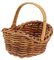 ERINGOGO Rattan Handwerk Kleiner Korb Miniatur Blumenaufbewahrung Griff Für Hochzeitsdeko Ostern Geburtstag