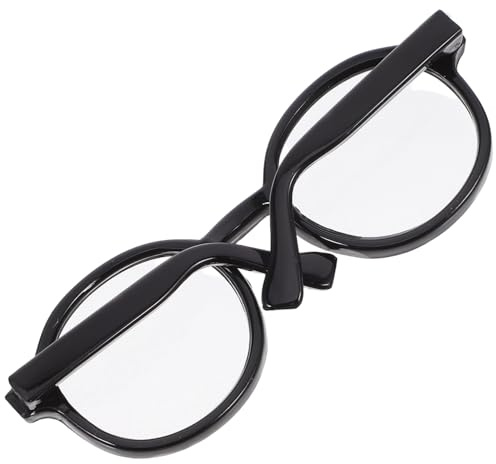 NUOBESTY Puppenbrille DIY Puppen-ankleidebrille Entzückende Mini-Brille DIY-Brille Mini-zubehör Für Puppen Brillenrequisiten Zum Anziehen Kostümzubehör Für Minipuppen Plastik Black