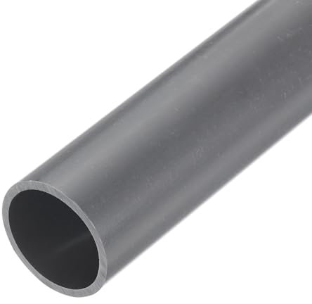 QUARKZMAN PVC Rohr, Durchmesser 27.2mm Länge 0.23m Rund Kunststoffrohr für Garten, Aquarium, Wasserleitung, Kabelkanal, lüftungsrohr (Hellgrau)
