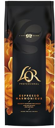 LOR Espresso Harmonieux Kaffeebohnen, 1 kg, 100% Arabic, 100% natürliche Röstung
