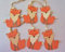 6er Set Holzhänder Fuchs Hängedeko Geschenkanhänger 6x4 cm Fensterdeko Hänger Herbstdeko Füchse aus Holz