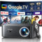 Vidéoprojecteur 4K【1500 ANSI/Google TV/Netflix Disney+Officiel】 Projecteur 4K Auto Focus/Keystone WiFi6 Bluetooth FHD 1080P Natif, Contrôle Vocal, Rétroprojecteur 350'' Zoom 50% Home Cinéma HDMI Arc