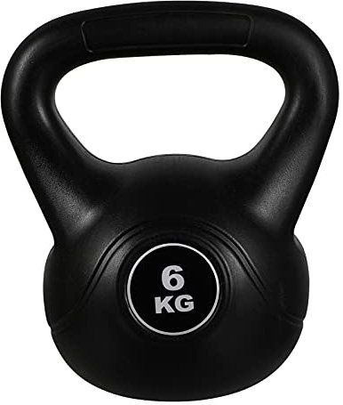 ifundom 6kg Kettlebell Ball Plastic Weights for Muscle Training Bell Portable Kettle-bell Use in Home Gym Fitness Routine Pe Material for Weights Training