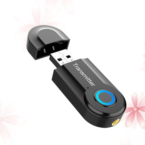 Operitacx Transmetteur Audio USB sans Fil pour Écouteurs et TV Adaptateur Prise Jack pour PC et Appareils Audio Noir