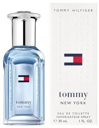 Tommy Hilfiger – Tommy New York Eau de Toilette 30 ml – Men Fragrance – Fougère Spicy – Spicy and Woody Notes – Blue Glass Bottle