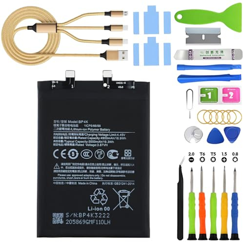 Batería original para Xiaomi Redmi Note 12 Pro 5G/Poco F5 22101316C 22101316I 23013RK75C 22101316G BP4K 5000mAh batería de polímero de litio con kits de herramientas de repuesto