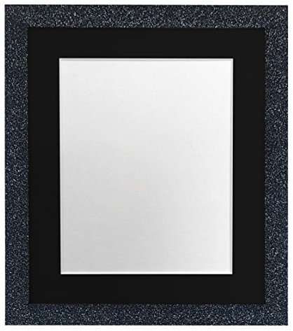 FRAMES BY POST Bilderrahmen mit schwarzem Passepartout, 20,3 x 15,2 cm, Bildgröße 15,2 x 10,2 cm, Kunststoffglas, Anthrazit