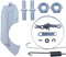 Haishine Cadena de freno Cubierta Banda Barra de resorte Tuercas Tuercas Kit de reparación para Stihl 018 017 MS180 MS170 MS 180 170 Motosierra de gasolina
