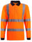 shelikes Mens Hi Vis Viz Polo Tshirt Top Long Sleeve Polos Shirt Workwear High Visibility Tee Shirt