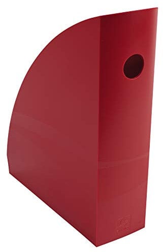 Exacompta 18218D Packung (mit 6 Stehsammler MAG-CUBE, 266x82x305 mm, für DIN A4+, robust und praktisch) 6 Stück karminrot