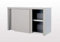 VM Europa - Wandhängeschrank - Maße 100 x 40 cm - Mit Schiebetüren - Edelstahl AISI 430 - Gastro Hängeschrank Edelstahlschrank Küchenmöbel Wandschrank Gastroküche Aufbewahrung
