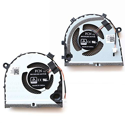 Fleshy Leaf Ventilador de CPU + GPU de repuesto para laptop Dell G3-3579 G3-3779 G5-5587 Gaming Laptop 0GWMFV 0TJHF2