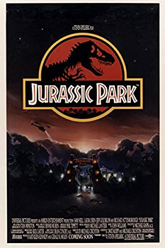 Blechschild, Motiv Jurassic Park Vintage-Film, 30,5 x 20,3 cm