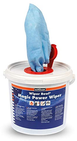 Wiper Bowl® Magic Power Wipes im Spendereimer, feuchte Reinigungstücher | Zum Reinigen und Lösen von Farben, Graffiti, Permanent Marker uvm. | Artikel-Nr.: 50134-000