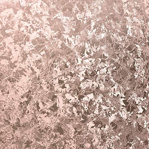 Crushed Velvet Foil Wallpaper Arthouse Textured Metallic Shine Embossed Vinyl Rose Gold