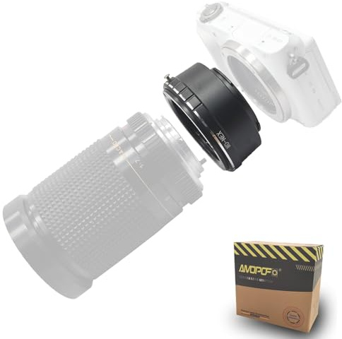 MD-NEX Objektivadapter Adapterring,für Minolta MD MC Objektive Kompatibel für E-Mount Kamera,NEX-3,NEX-C3,NEX-F3,NEX-3N,NEX-5,NEX-5N,a3000,a3500,a5000a6500,a7a7R;MD-NEX Lens Adapter